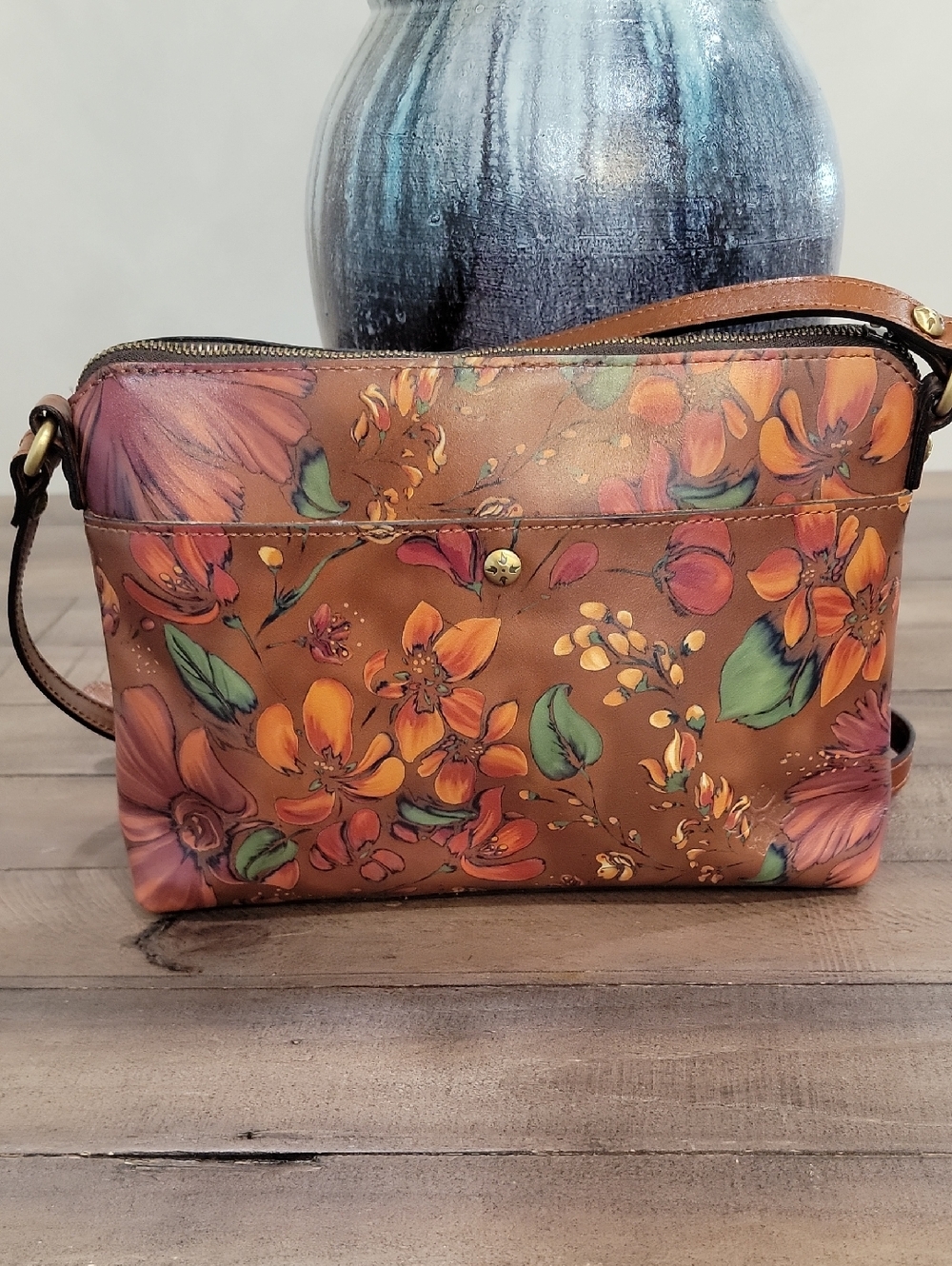 PATRISHA NASH Kirby East West Summer Drawing Crossbody Bag Purse - Picture 5 of 11